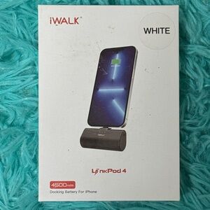 iWALK LinkPod 4 Docking Battery for iPhone - White
